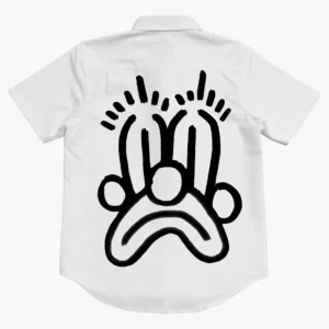 White Slawn Face Shirt