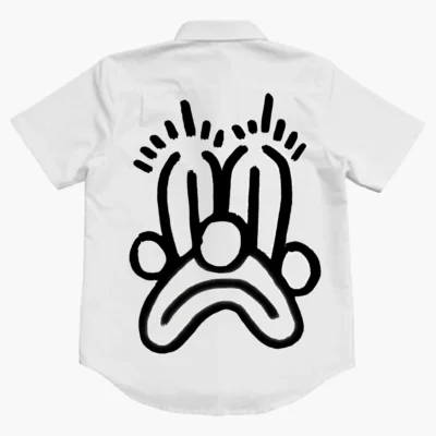 White Slawn Face Shirt