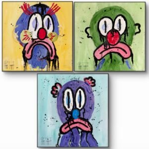 Olaolu SLAWN Inspired Art 3X Set Acrylic Oil