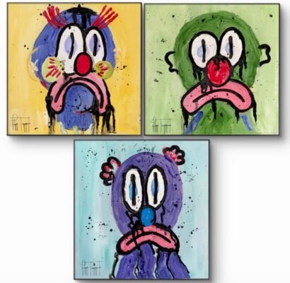 Olaolu SLAWN Inspired Art 3X Set Acrylic Oil
